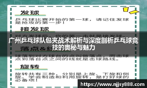广州乒乓球队包夹战术解析与深度剖析乒乓球竞技的奥秘与魅力
