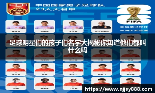 足球明星们的孩子们名字大揭秘你知道他们都叫什么吗